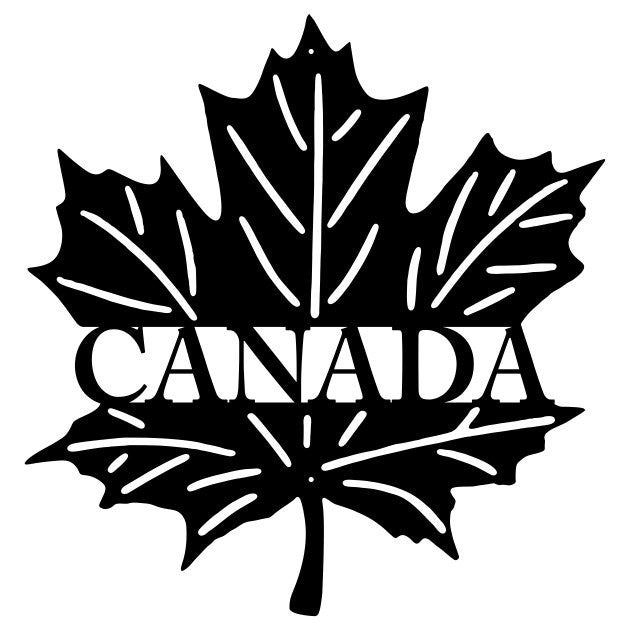 Maple Leaf Canada Sign Wall Art, Metal Leaf Wall Art Home Decor, Nature Wall Art Gift For Office Decor, Above Bed Leaf Wall Hanging