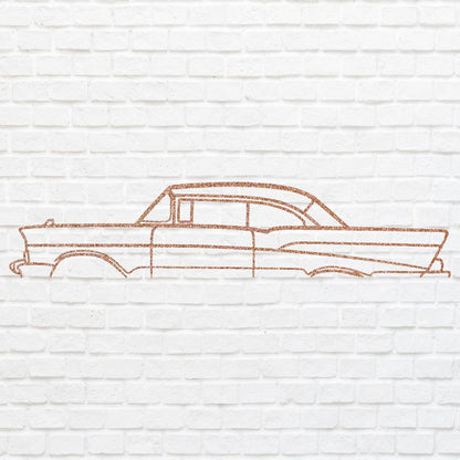 Metal Car Sign, Classic Car Wall Art, Above Bed Decor, Laser Cut Metal Sign Gift For Father, Outdoor Metal Sign