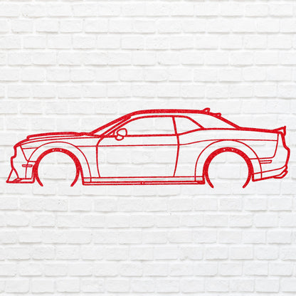 Metal Car Sign, Metal Wall Sign, Geometric Art For House Warming Gift, Laser Cut Metal Sign