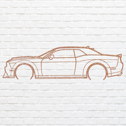 Metal Car Sign, Metal Wall Sign, Geometric Art For House Warming Gift, Laser Cut Metal Sign