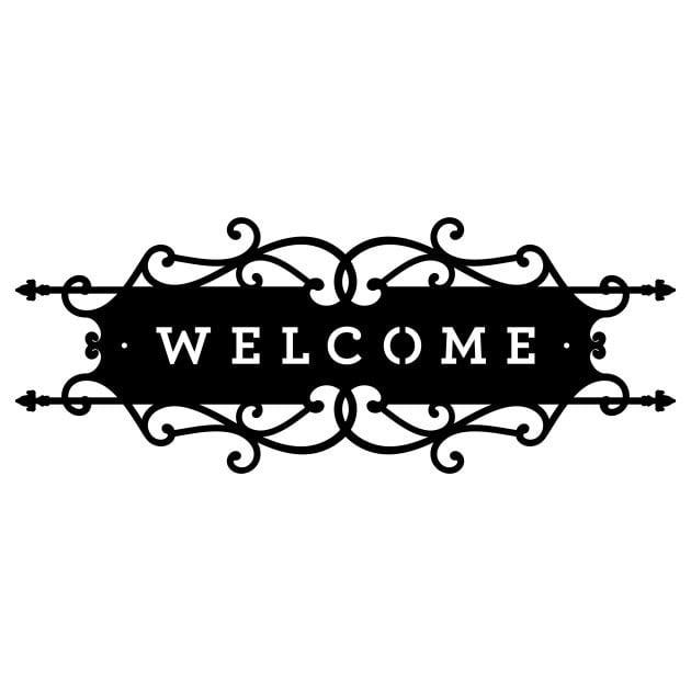 Welcome Laser Cut Wall Art, Wedding Welcome Sign, Modern Wall Art, Metal Wall Art, Front Door Decor, Party Decorations, Welcome Home Sign