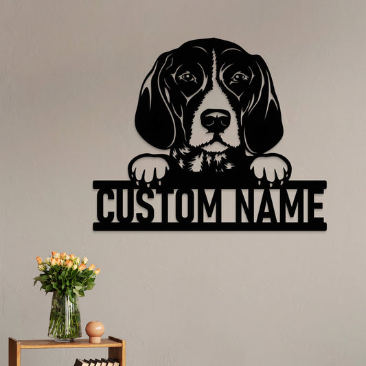 Custom German Shorthaired Pointer Metal Sign with Led Lights, Dog Metal Wall Art, Dog Owner Gift, Dog Welcome Sign, Dog Decor, Wall Hanging