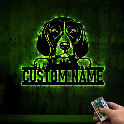 Custom German Shorthaired Pointer Metal Sign with Led Lights, Dog Metal Wall Art, Dog Owner Gift, Dog Welcome Sign, Dog Decor, Wall Hanging