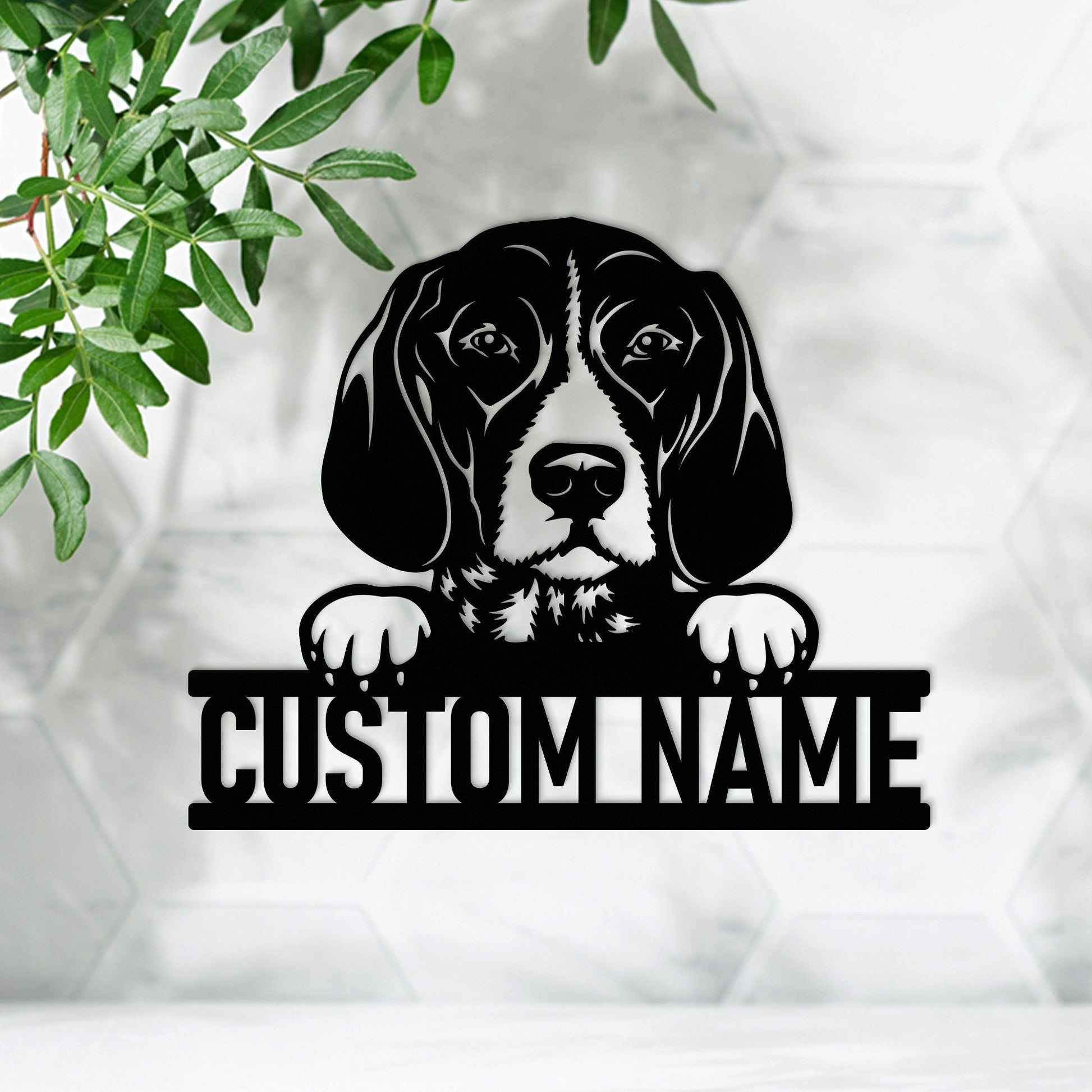 Custom German Shorthaired Pointer Metal Sign with Led Lights, Dog Metal Wall Art, Dog Owner Gift, Dog Welcome Sign, Dog Decor, Wall Hanging