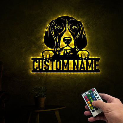 Custom German Shorthaired Pointer Metal Sign with Led Lights, Dog Metal Wall Art, Dog Owner Gift, Dog Welcome Sign, Dog Decor, Wall Hanging