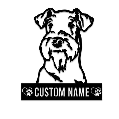 Airedale Terrier Dog Metal Wall Art with Led Light, Airedale Terrier Decor, Airedale Terrier Gift, Dog Owner Gift, Airedale Terrier Sign