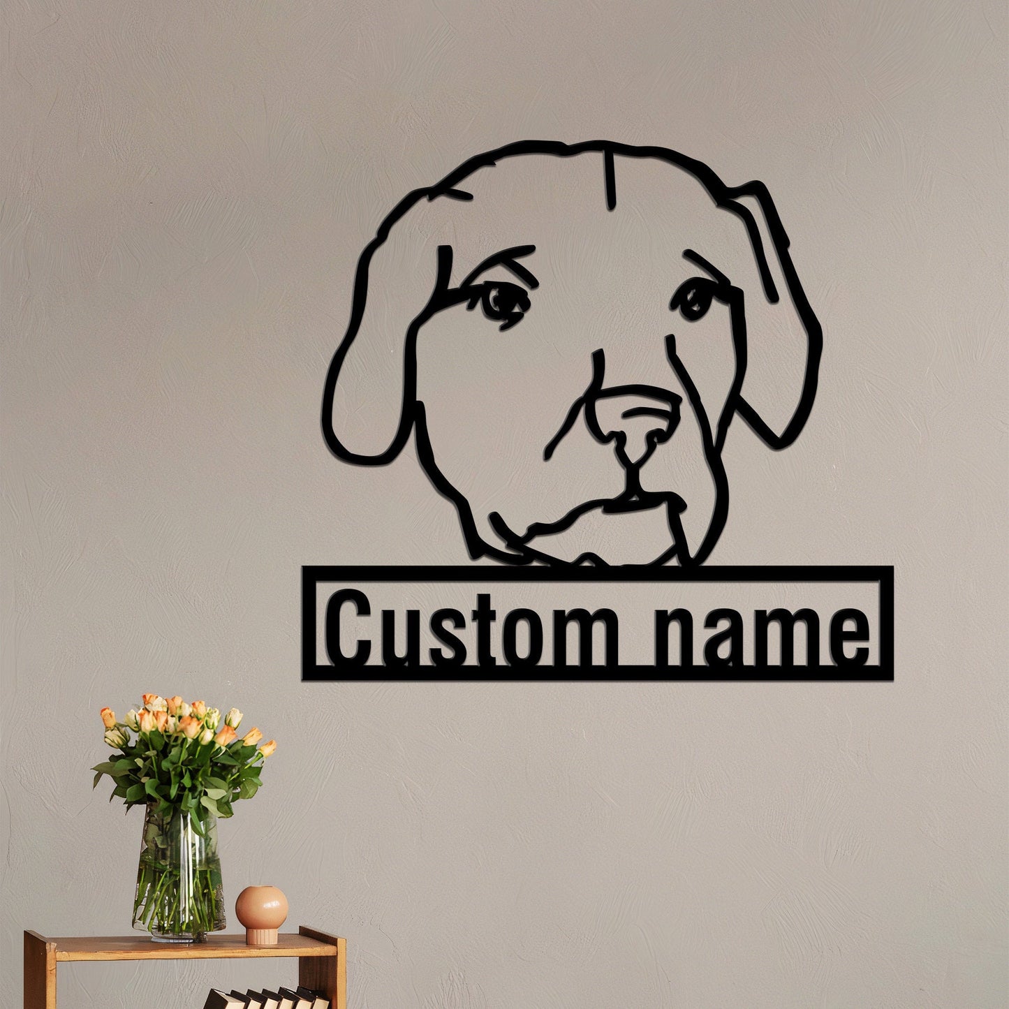 Custom Afador Dog Metal Sign with Led Lights, Afghan Hound Labrador Retriever Mix, Afador Gift, Afador Decor, Dog Owner Gift, Metal Dog Gift