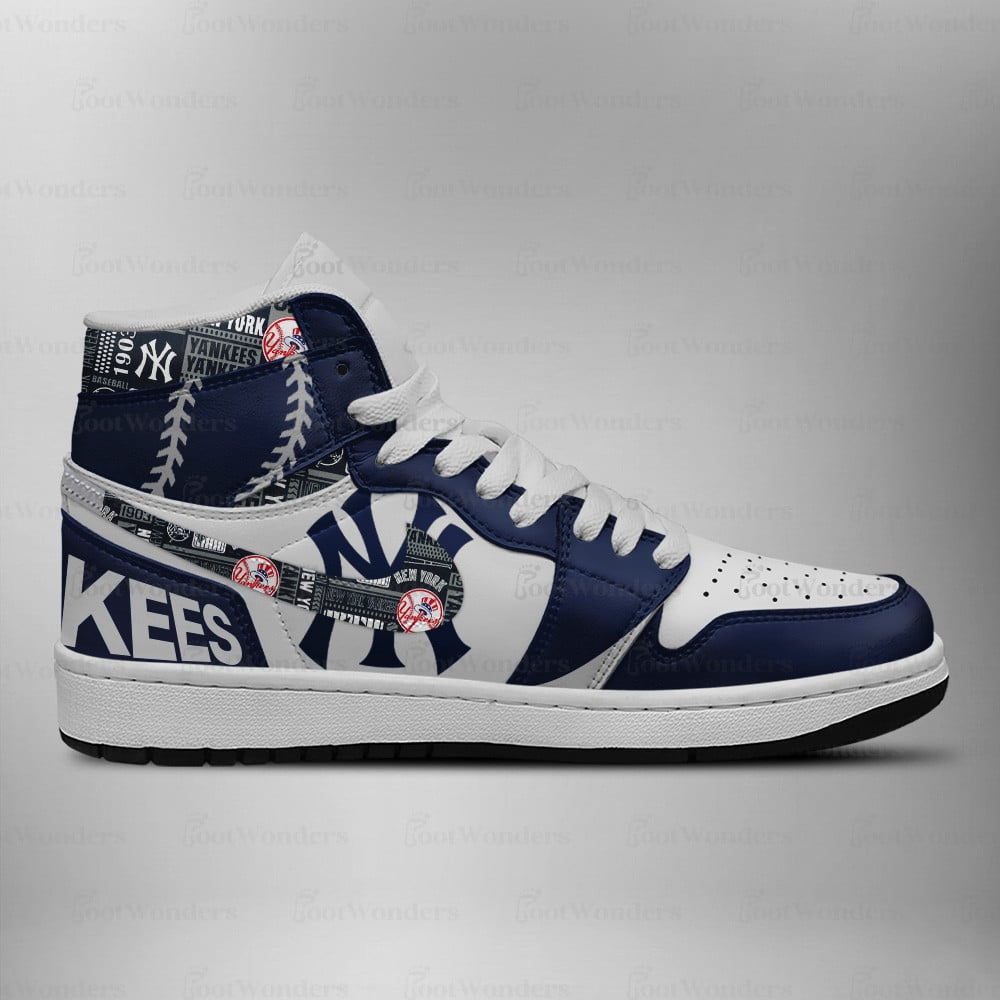 New York Yankees High Top Air JD1 Sneaker