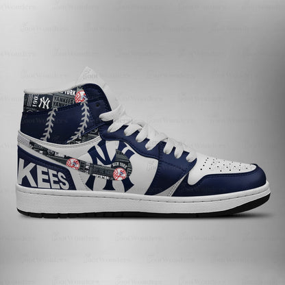 New York Yankees High Top Air JD1 Sneaker