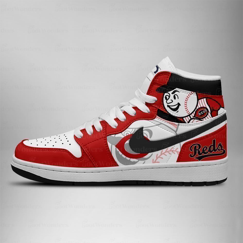 Cincinnati Reds High Top Air JD1 Sneaker