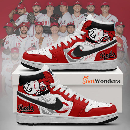 Cincinnati Reds High Top Air JD1 Sneaker