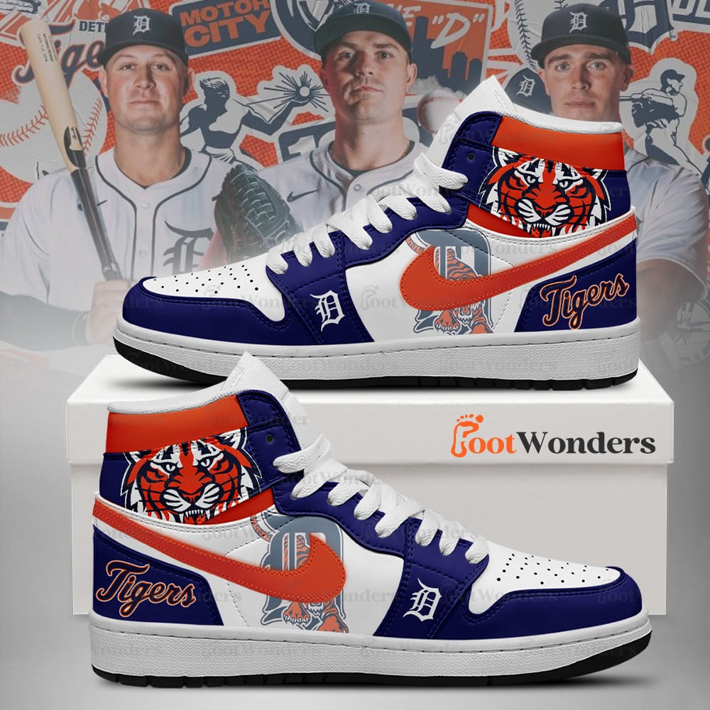 Detroit Tigers High Top Air JD1 Sneaker