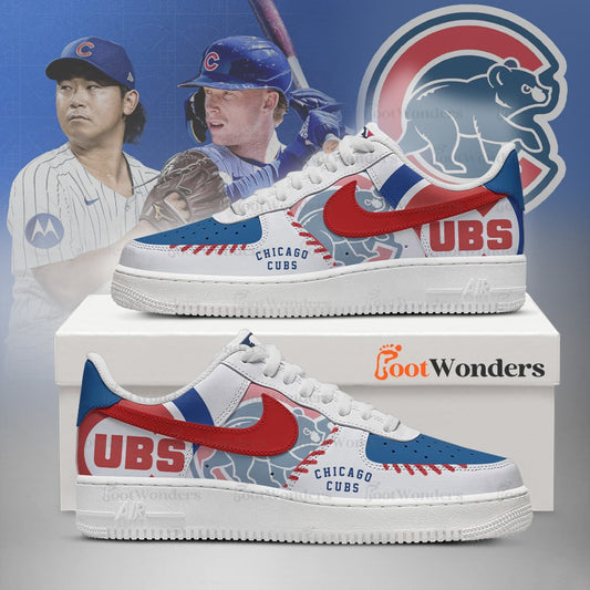 Chicago Cubs Low Top Air AF1 Sneaker