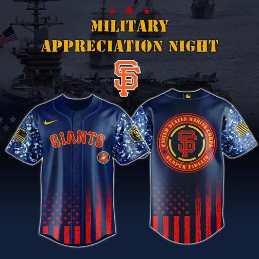 _San Francisco Giants MLB x Marine Corps Military Appreciation Night Jersey Editions Limited 2025 V3