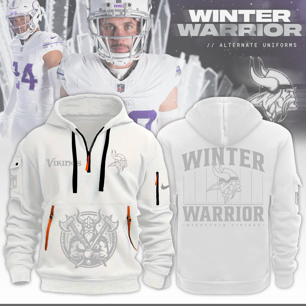Premium Minnesota Vikings Merch - Minnesota Vikings Football Winter Warrior Limited Edition New Hoodie 2025 - Gear Up For Game Day
