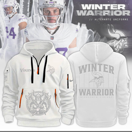 Premium Minnesota Vikings Merch - Minnesota Vikings Football Winter Warrior Limited Edition New Hoodie 2025 - Gear Up For Game Day