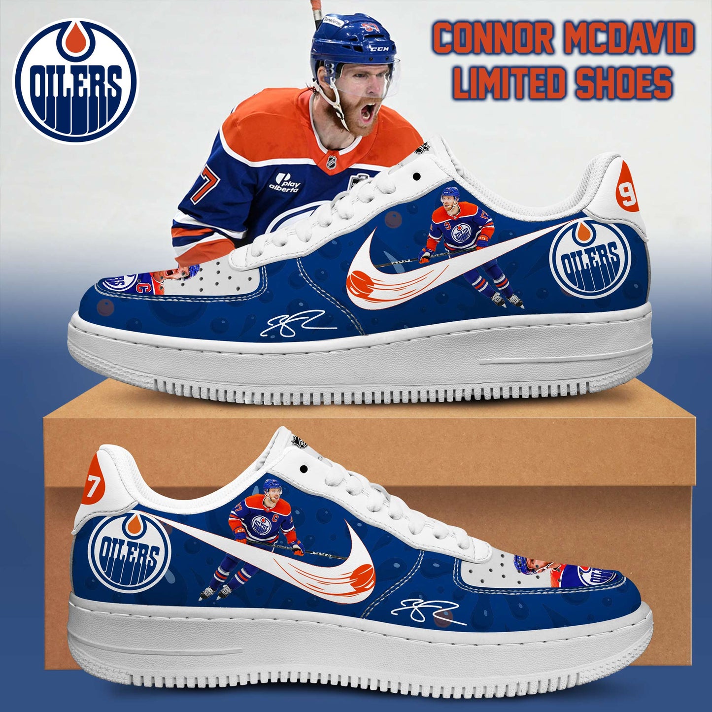 Connor McDavid x Oilers Limited Edition Sneakers