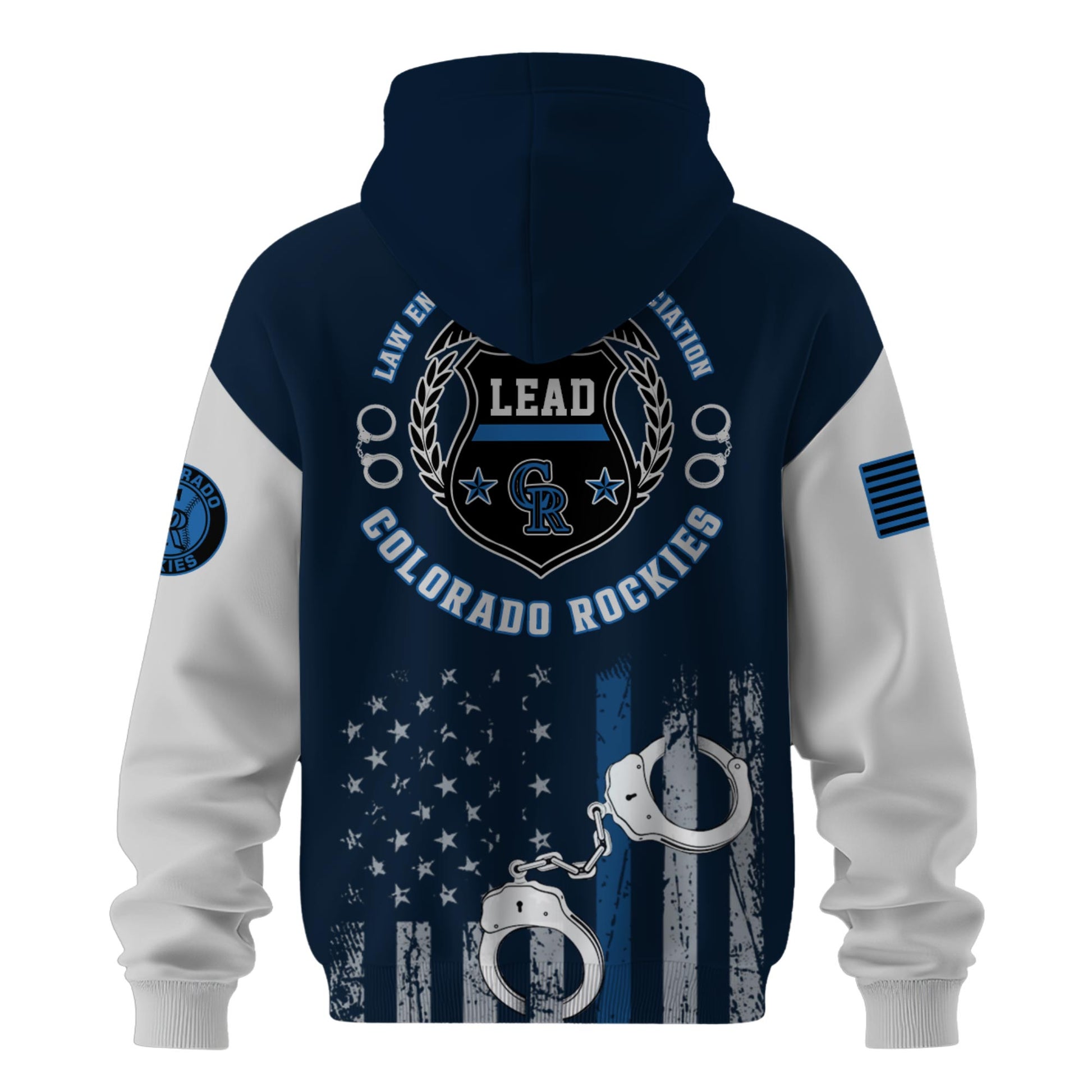 . Colorado Rockies MLB x Law Enforcement Appreciation Day Hoodie Limited