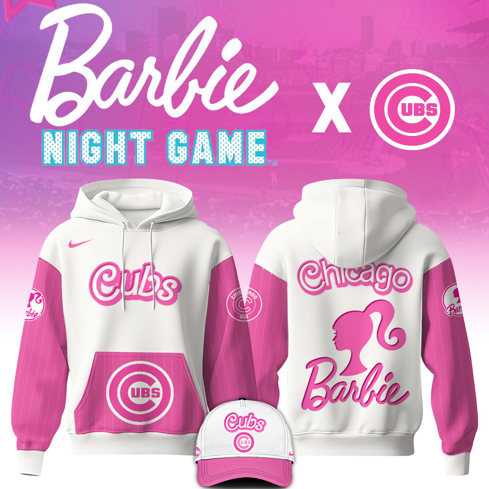 .    Chicago Cubs MLB x Barbie Night Game Limited Edition Hoodie 2025