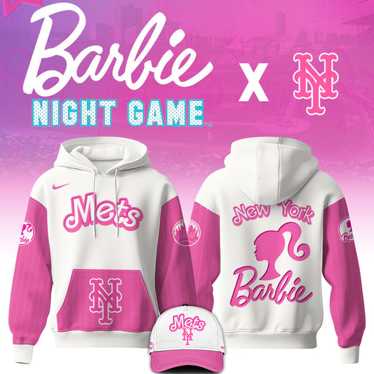 .    New York Mets MLB x Barbie Night Game Limited Edition Hoodie 2025