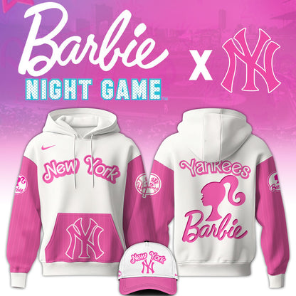 .    New York Yankees MLB x Barbie Night Game Limited Edition Hoodie 2025