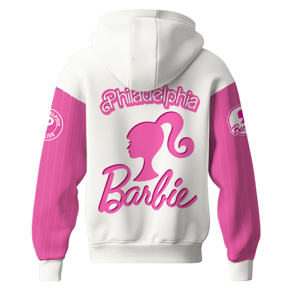 .    Philadelphia Phillies MLB x Barbie Night Game Limited Edition Hoodie 2025
