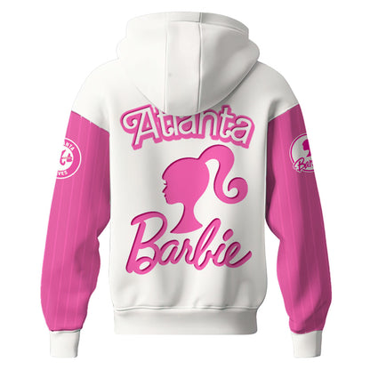 .    Atlanta Braves MLB x Barbie Night Game Limited Edition Hoodie 2025