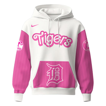 .    Detroit Tigers MLB x Barbie Night Game Limited Edition Hoodie 2025