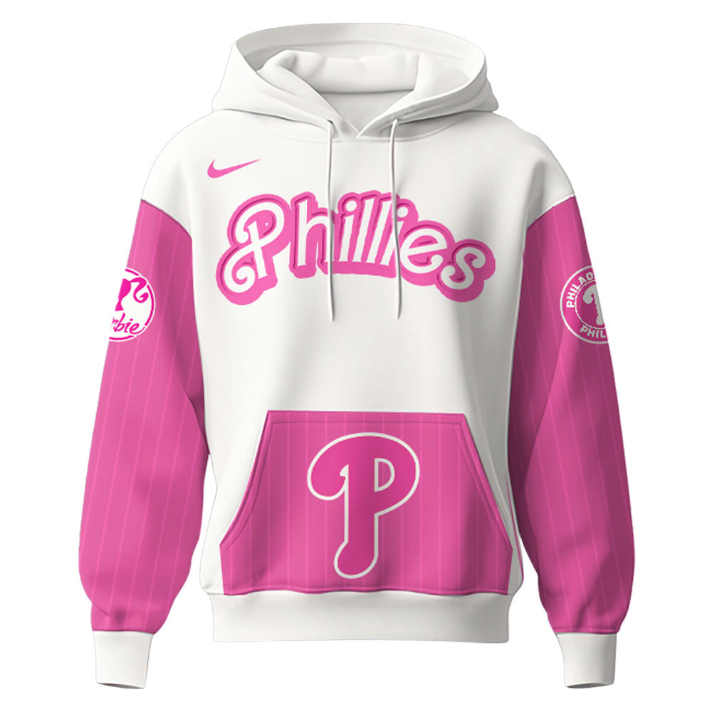 .    Philadelphia Phillies MLB x Barbie Night Game Limited Edition Hoodie 2025