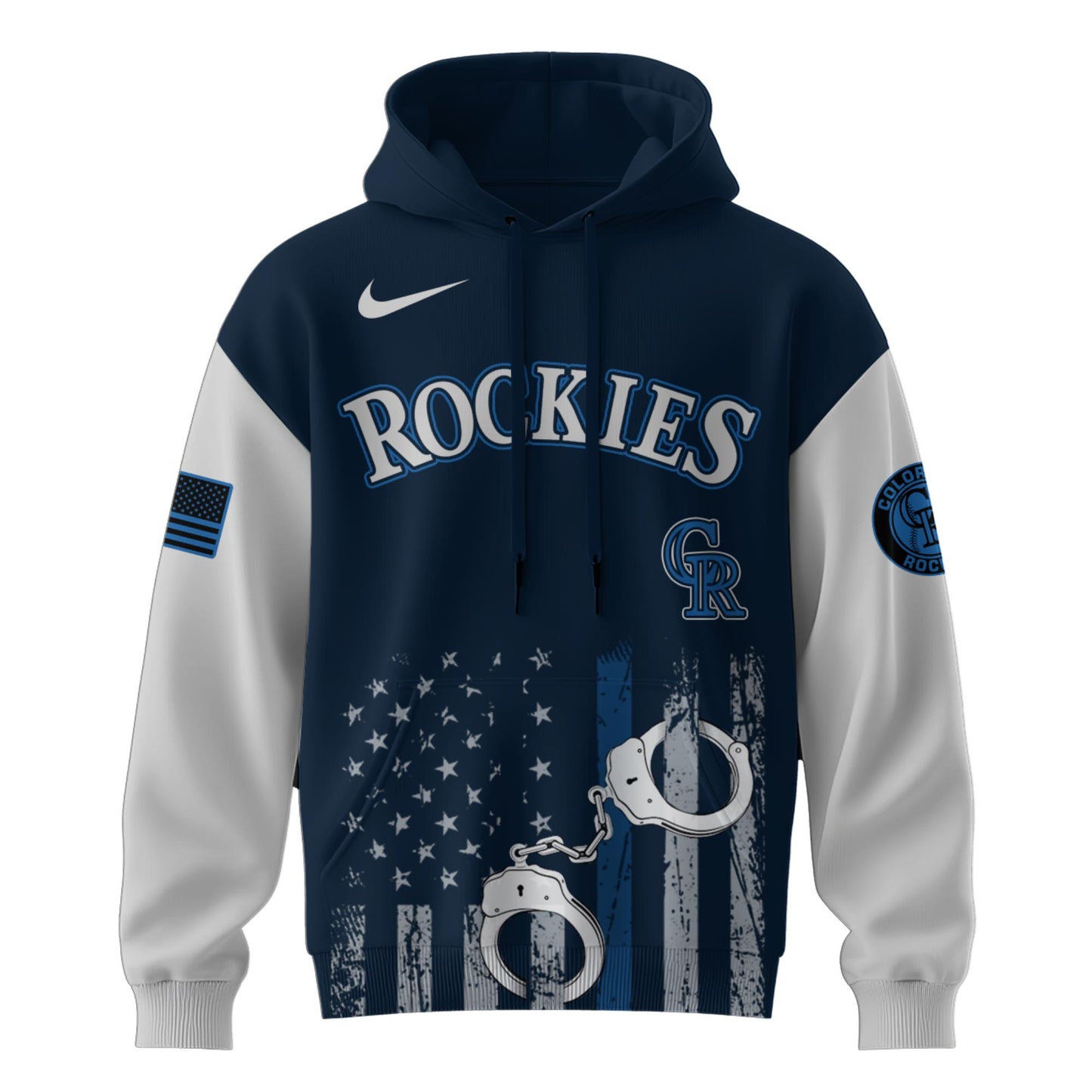 . Colorado Rockies MLB x Law Enforcement Appreciation Day Hoodie Limited