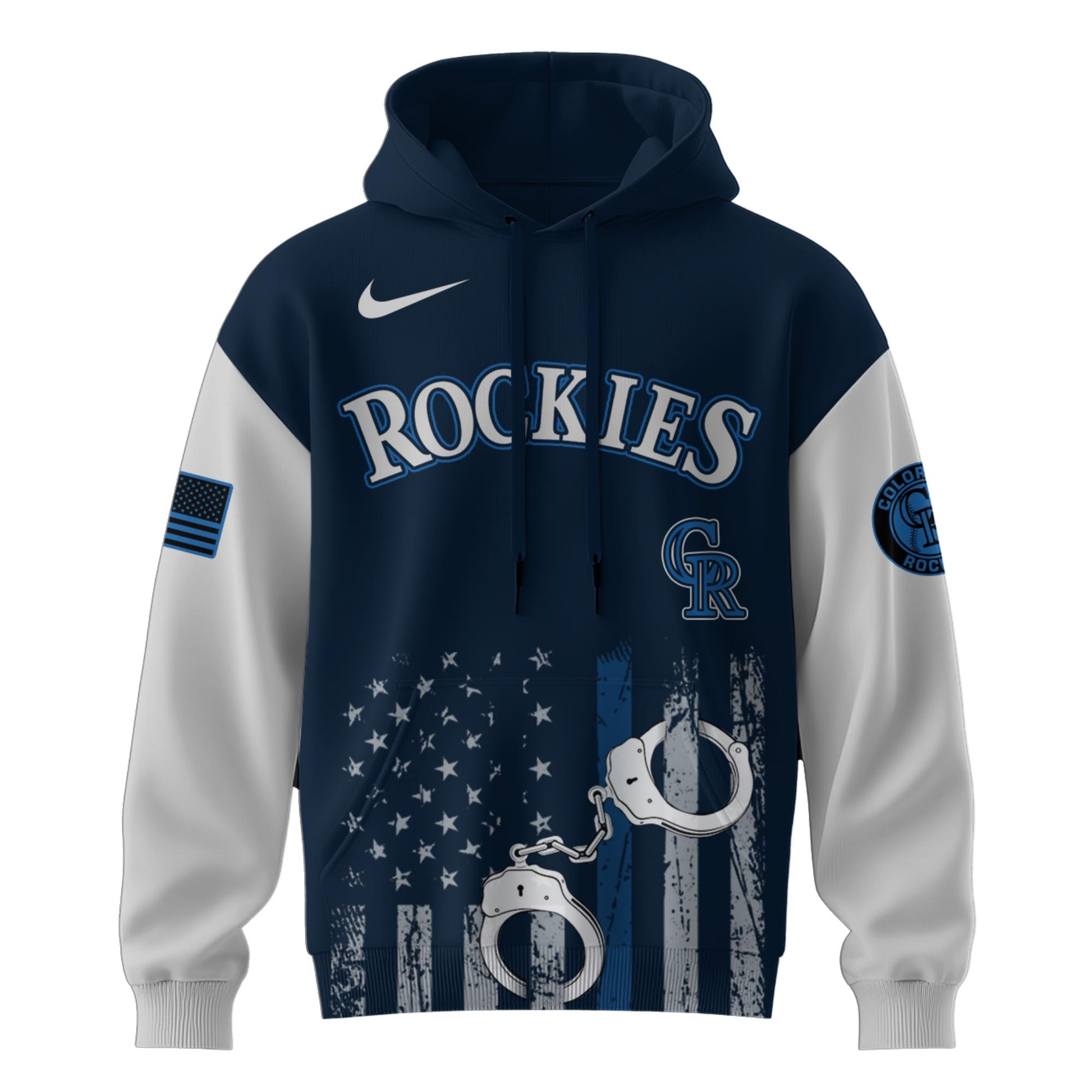 . Colorado Rockies MLB x Law Enforcement Appreciation Day Hoodie Limited