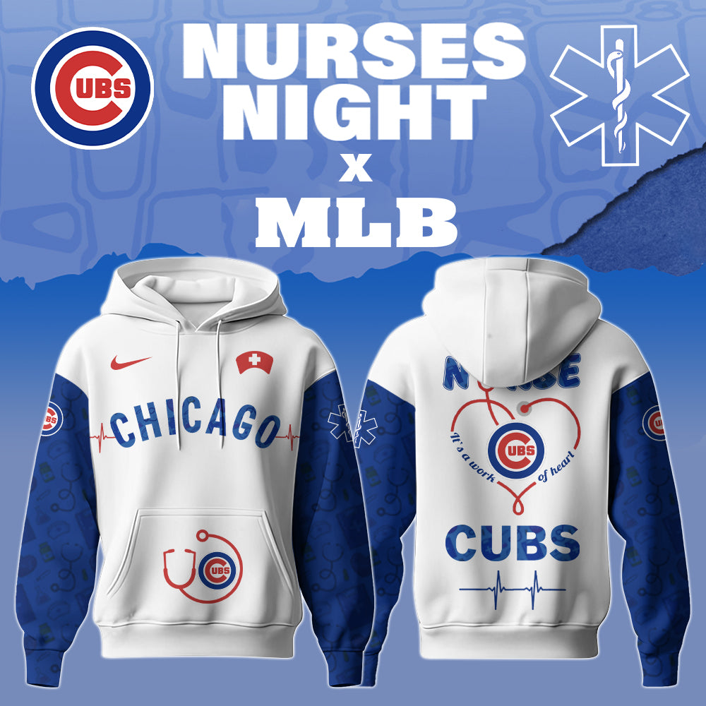 .Chicago Cubs Nurses Game Night Special Edition Hoodie