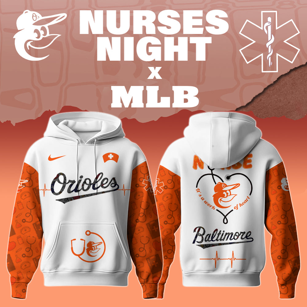 .Baltimore Orioles Nurses Game Night Special Edition Hoodie
