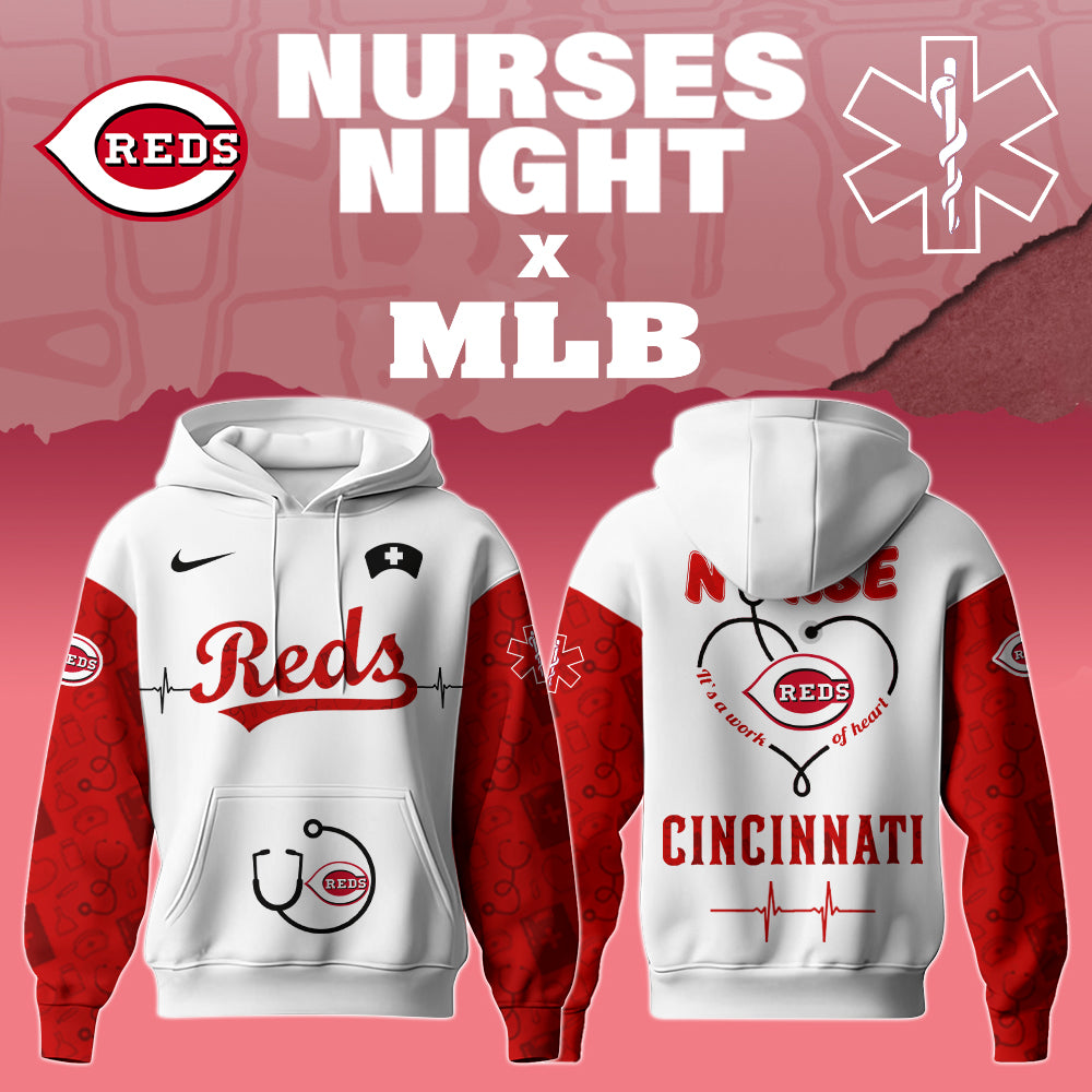 Cincinnati Reds Nurses Game Night Special Edition Hoodie