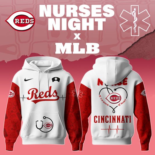 Cincinnati Reds Nurses Game Night Special Edition Hoodie