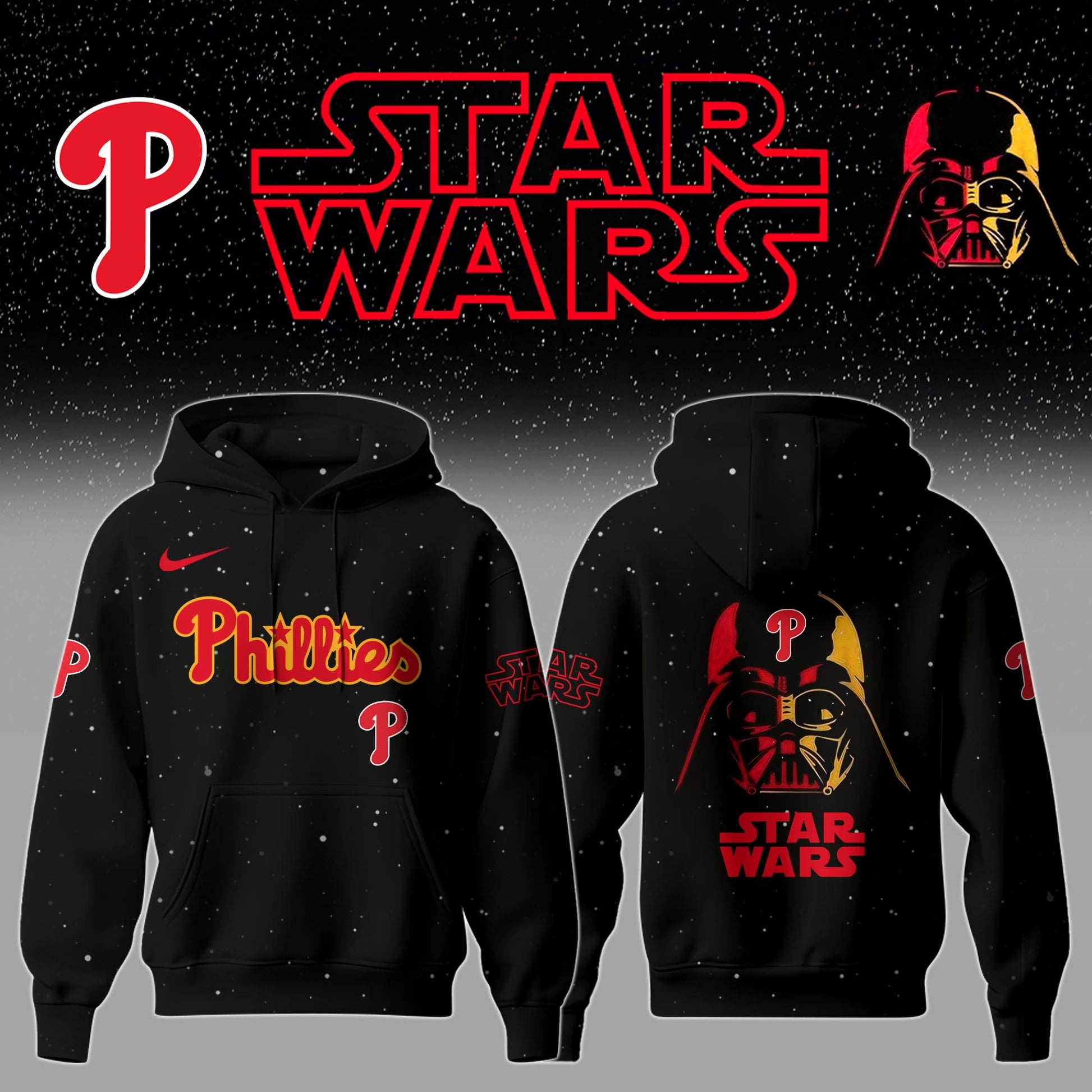 Philadelphia Phillies x Stars Wars Night Hoodie Editions Limited