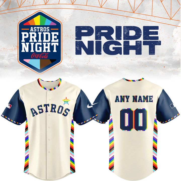 Special New Pride 25 Astros Logo Jersey Custom Name Numbers