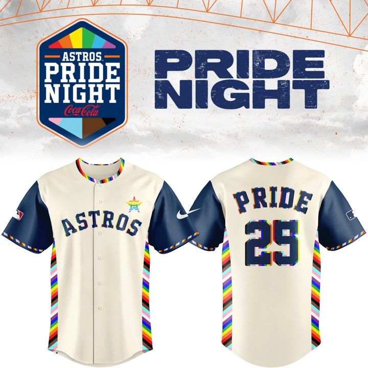 Special New Pride 25 Astros Logo Jersey