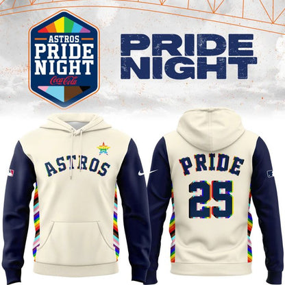 Special New Pride 25 Astros Logo Hoodie
