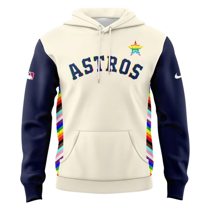 Special New Pride 25 Astros Logo Hoodie
