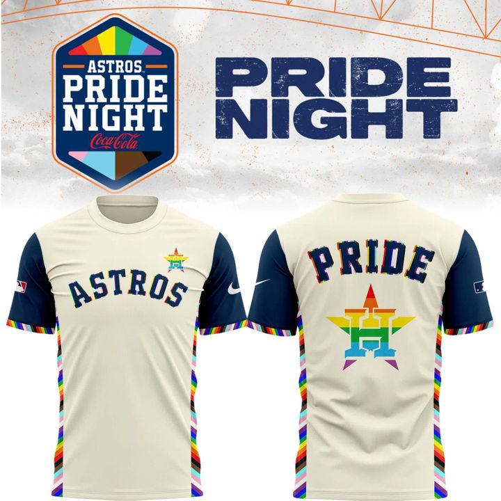 Special New Pride Astros Logo Tshirt