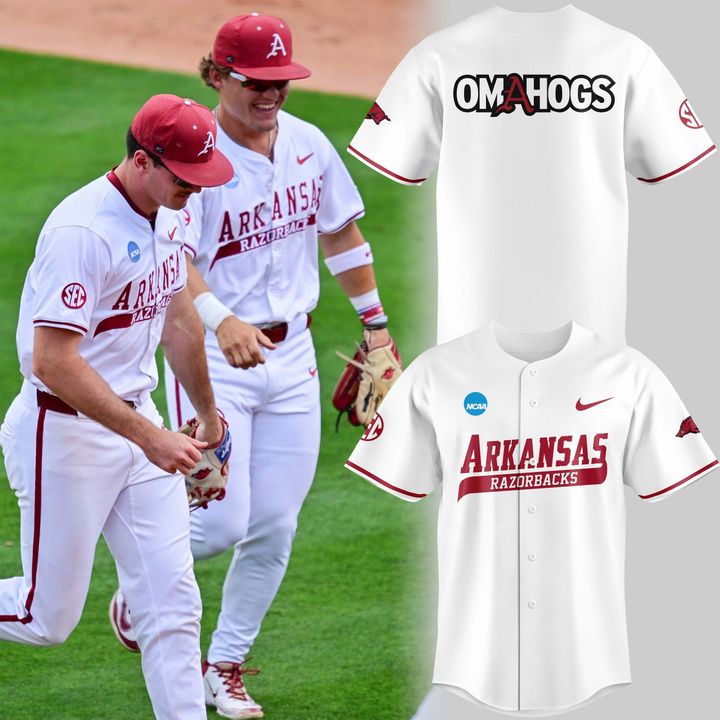 Special New Omahogs AR Baseball White Jersey