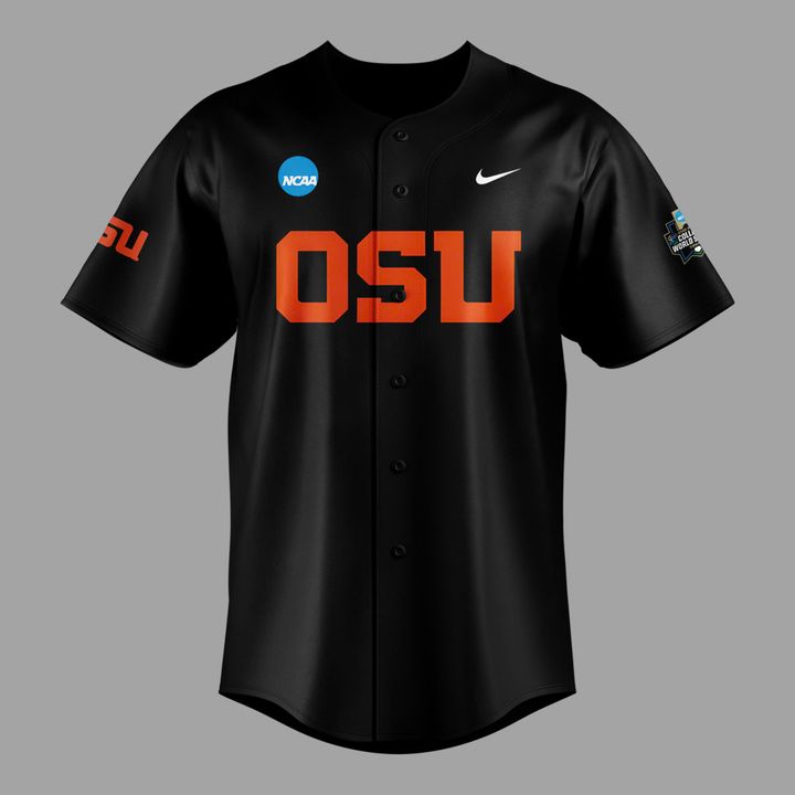 Special New OSU Baseball Men's College World Series Black Jersey