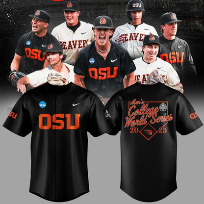 Special New OSU Baseball Men's College World Series Black Jersey