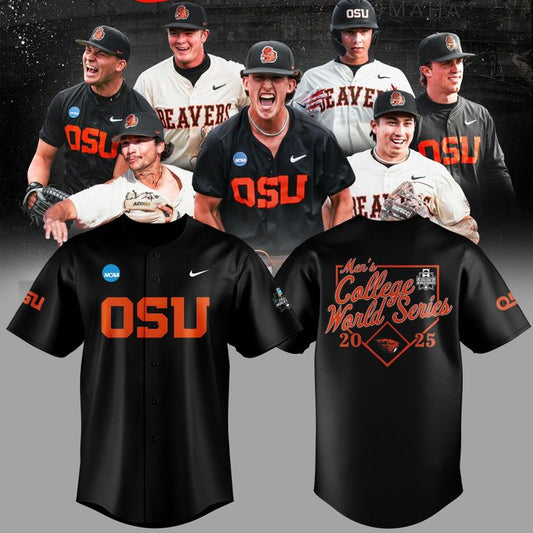 Special New OSU Baseball Men's College World Series Black Jersey