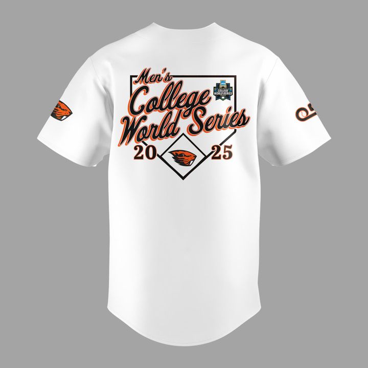Special New Beavers Baseball Men's College World Series White Jersey