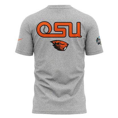 Special New OSU Baseball Men's College World Series Grey Tshirt