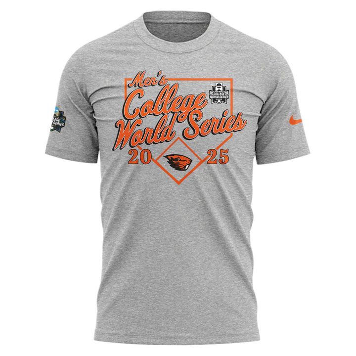 Special New OSU Baseball Men's College World Series Grey Tshirt