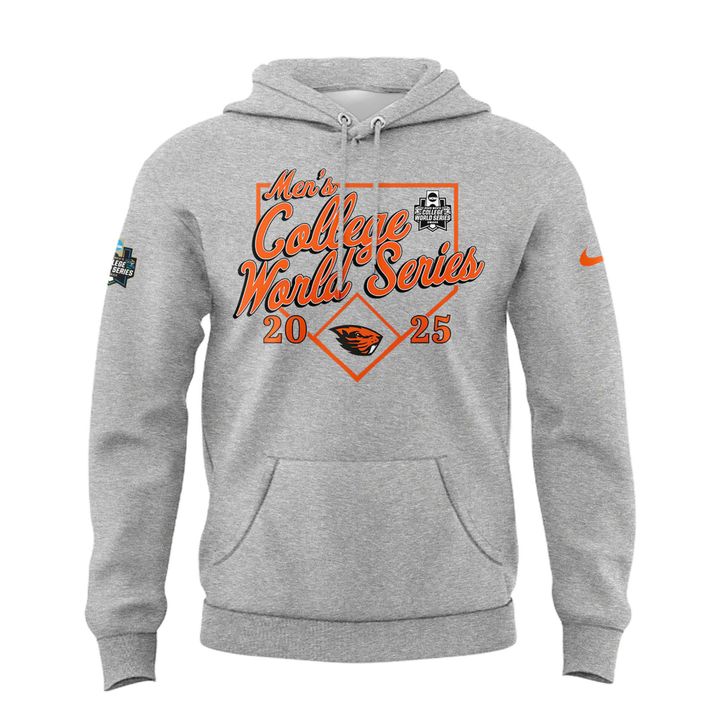 Special New OSU Baseball Men's College World Series Grey Hoodie