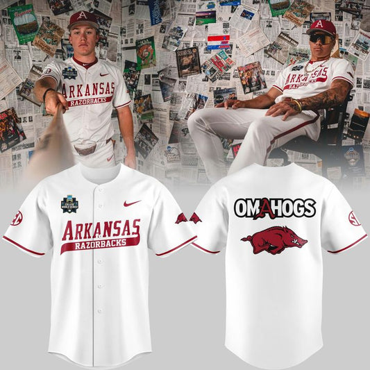 Special New Men's College World Series Omahogs Baseball Jersey